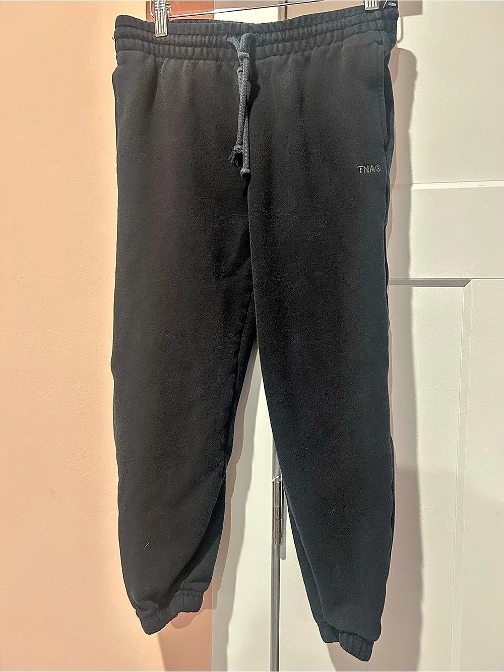 TNA Cozy Sweatfleece Joggers in Black Size Small